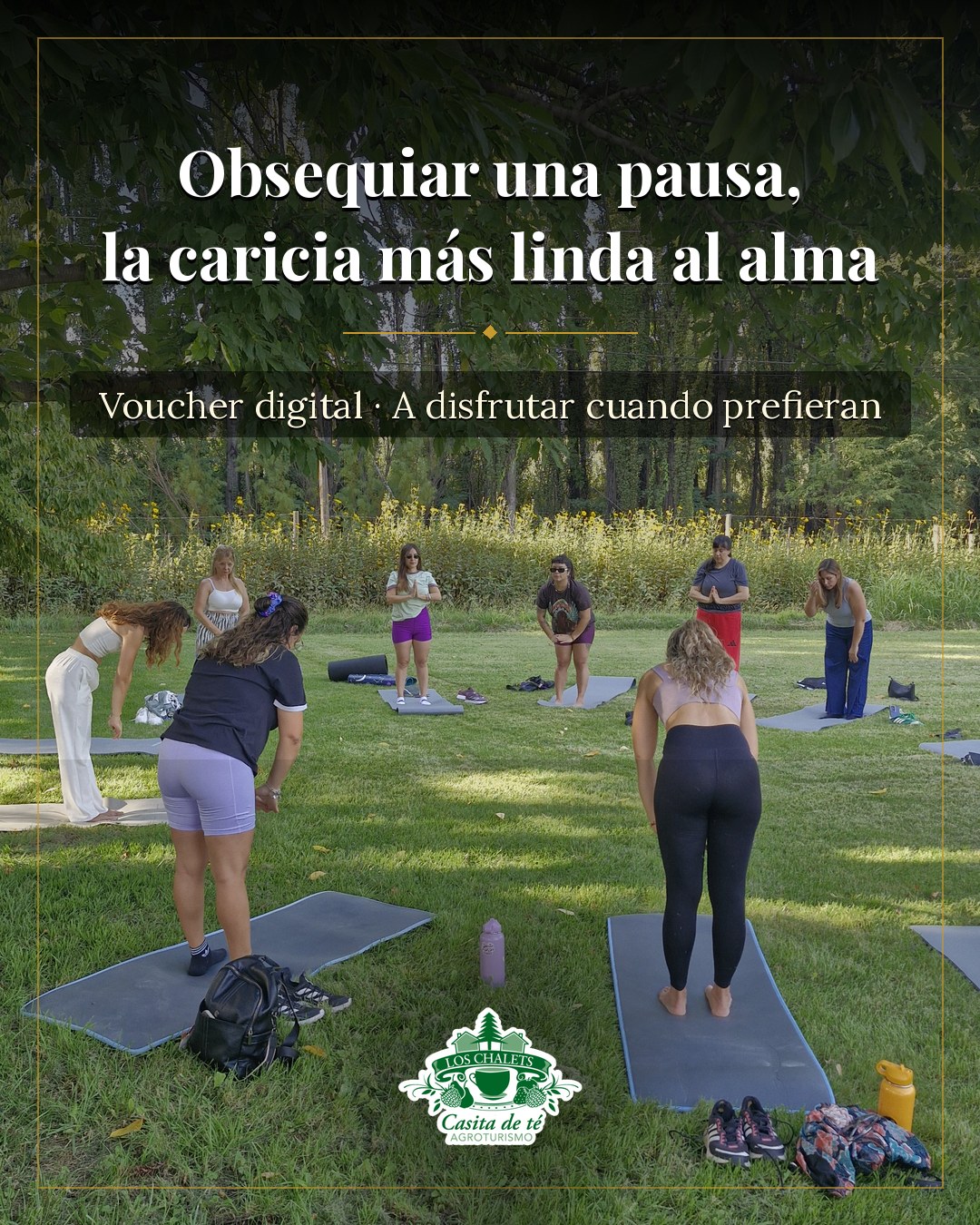 Obsequiar una pausa,
la caricia más linda al alma